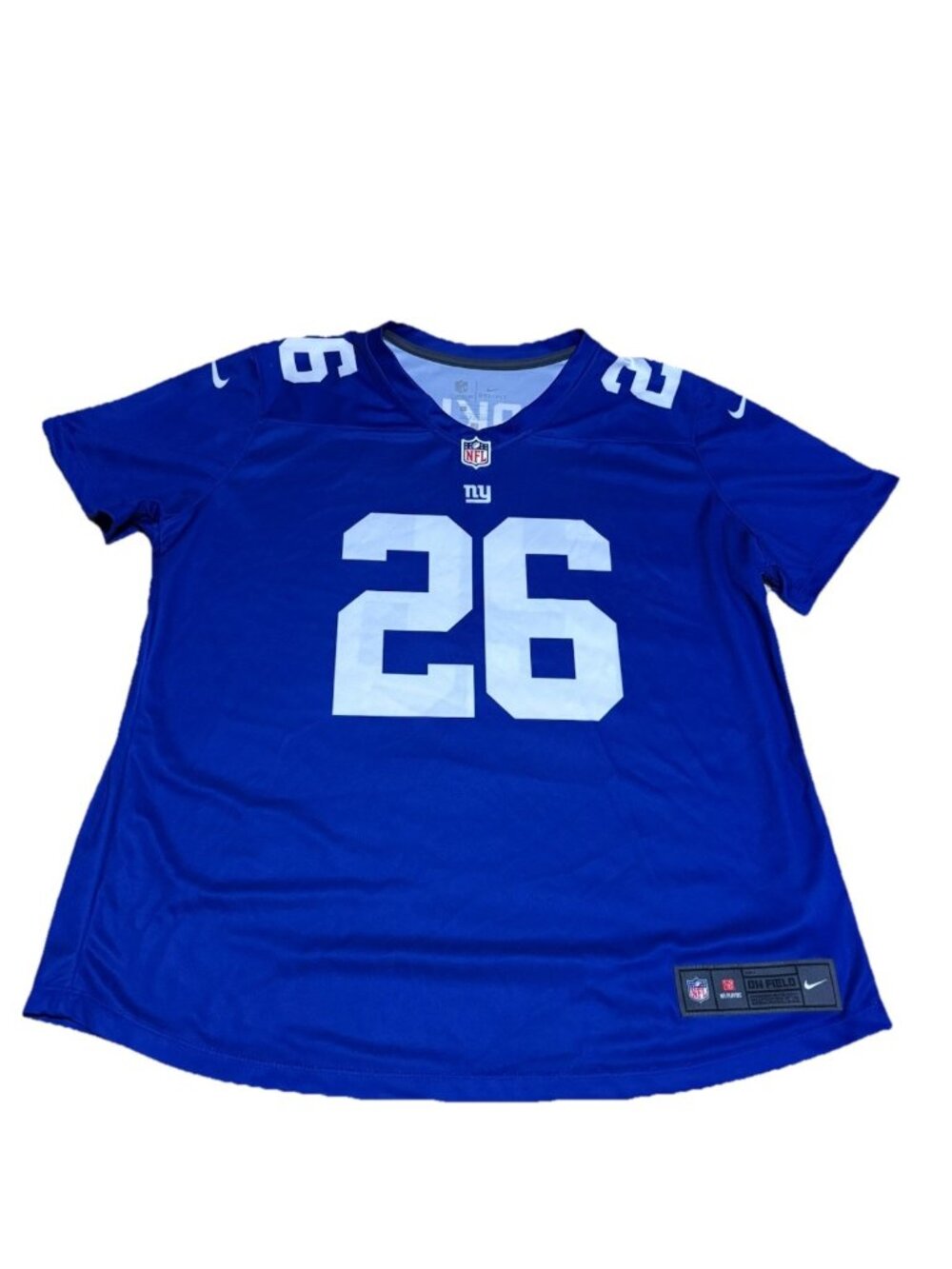 Nike Saquon Barkley #26 New York Giants Jersey Mens XL Blue Dri-FIT NFL